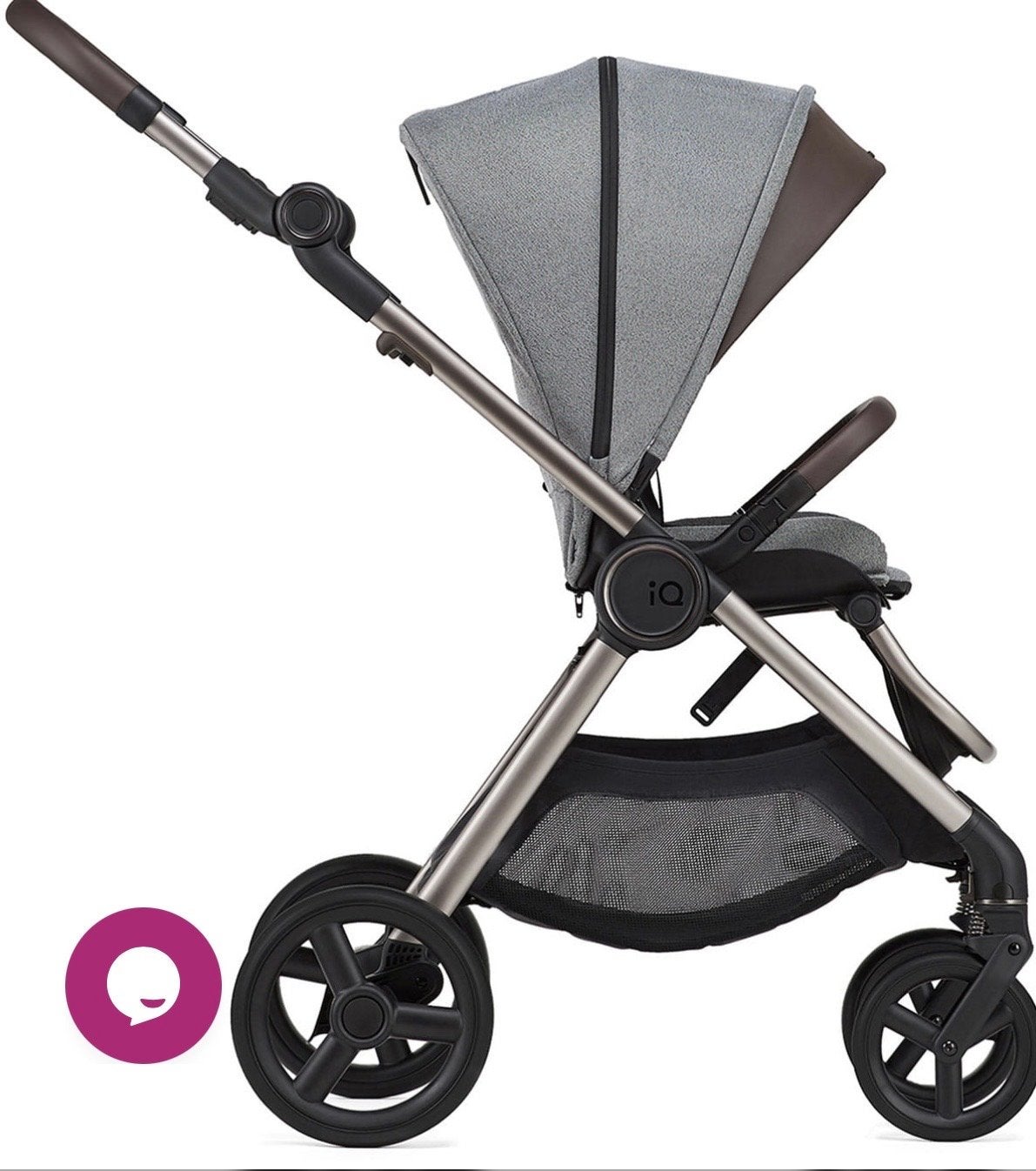ANEX IQ Premium kinderwagen - Grijs - 3-in-1 systeem, Overige merken, Ophalen of Verzenden, Zo goed als nieuw, Combiwagen