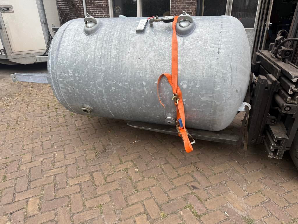 Compressor tank 1000L liggend creemers, 100 liter of meer, Ophalen of Verzenden, Gebruikt, 6 tot 10 bar
