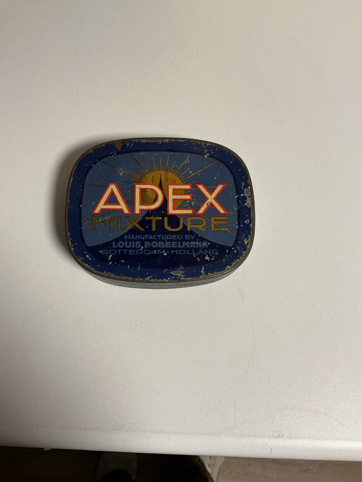 Vintage Apex Mixture Tabaksdoosje Louis Dobbelmann, Ophalen of Verzenden