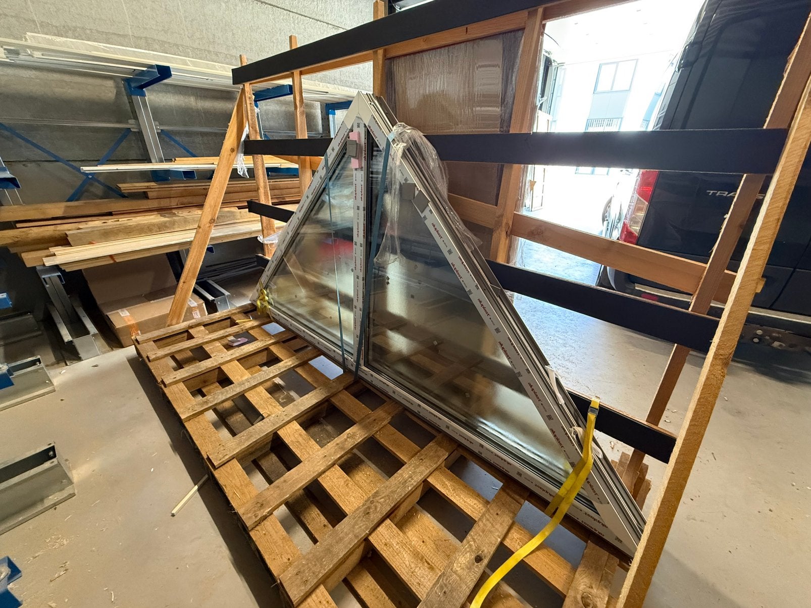Kunststof puntkozijnen nieuw Rall 9010, Ophalen of Verzenden, Nieuw