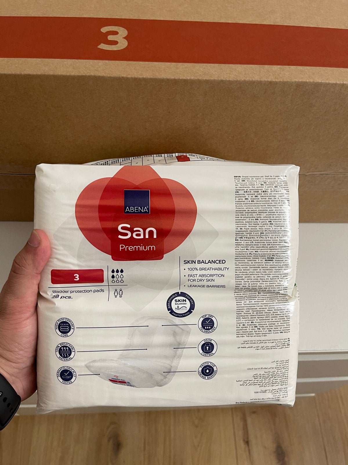 Abena San Premium 3 inlegverband (8 pakken) - Nieuw, Diversen, Ophalen of Verzenden, Nieuw