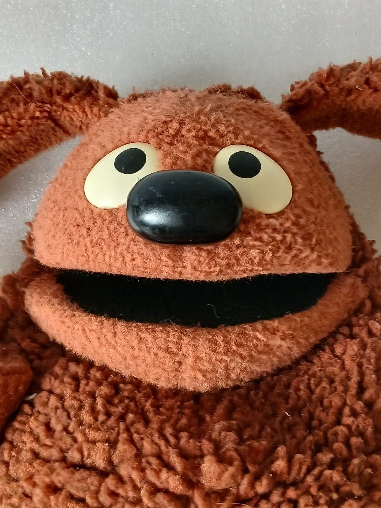 Vintage Handpop Rolwf Muppet Show Jim Henson, Ophalen of Verzenden, Gebruikt