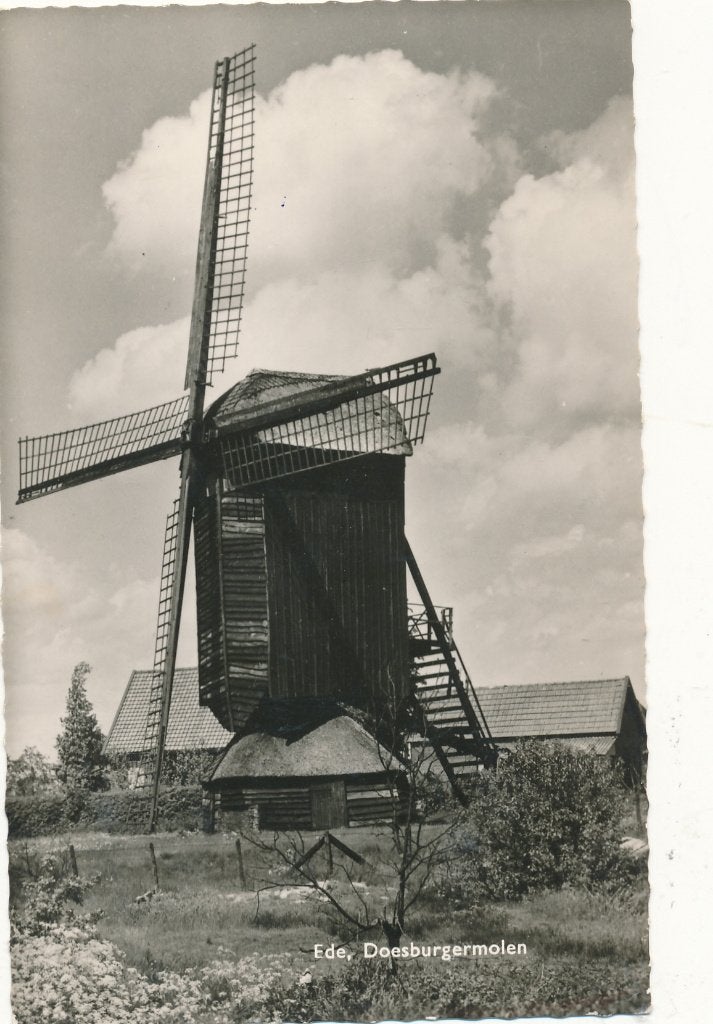 9975 Ede Doesburgermolen, Verzamelen, Ansichtkaarten | Nederland, Verzenden, 1940 tot 1960, Gelderland