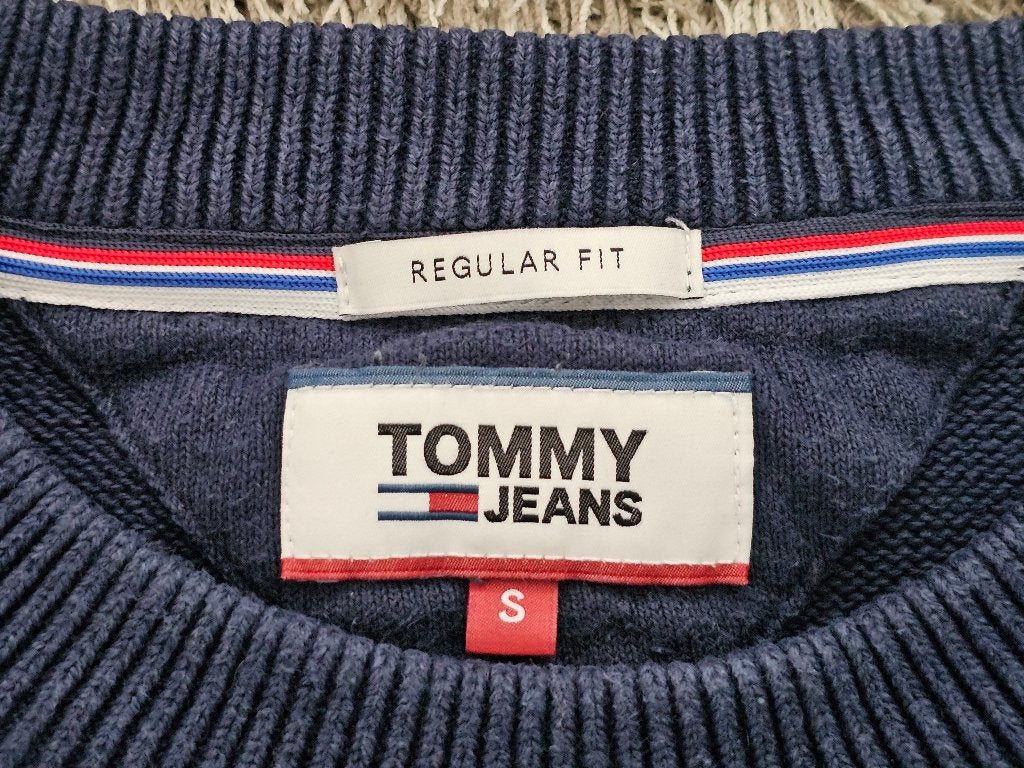 Tommy Hilfiger Trui Donkerblauw maat S, Tommy Hilfiger, Gedragen, Maat 46 (S) of kleiner, Verzenden