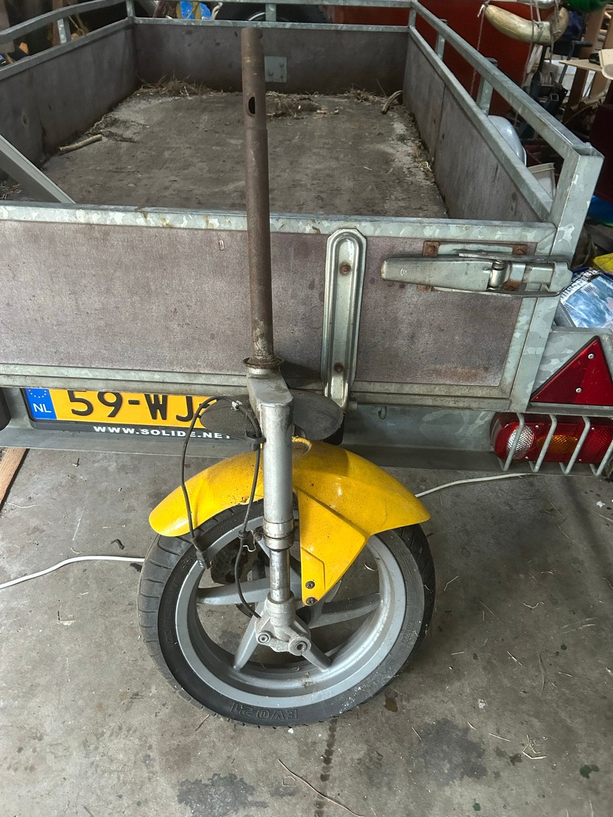 Gilera Runner voorvork met wiel en spatbord, Ophalen, Gebruikt, Overige typen, Overige merken