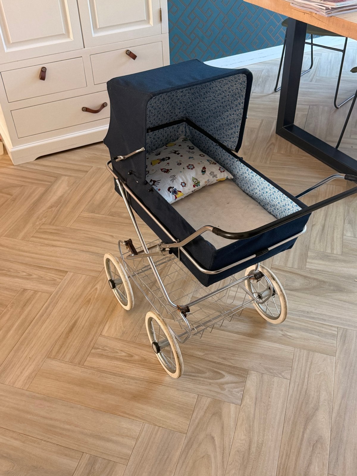 Vintage Kinderwagen - Klassiek Design, Gebruikt, Met reiswieg, Ophalen, Kinderwagen