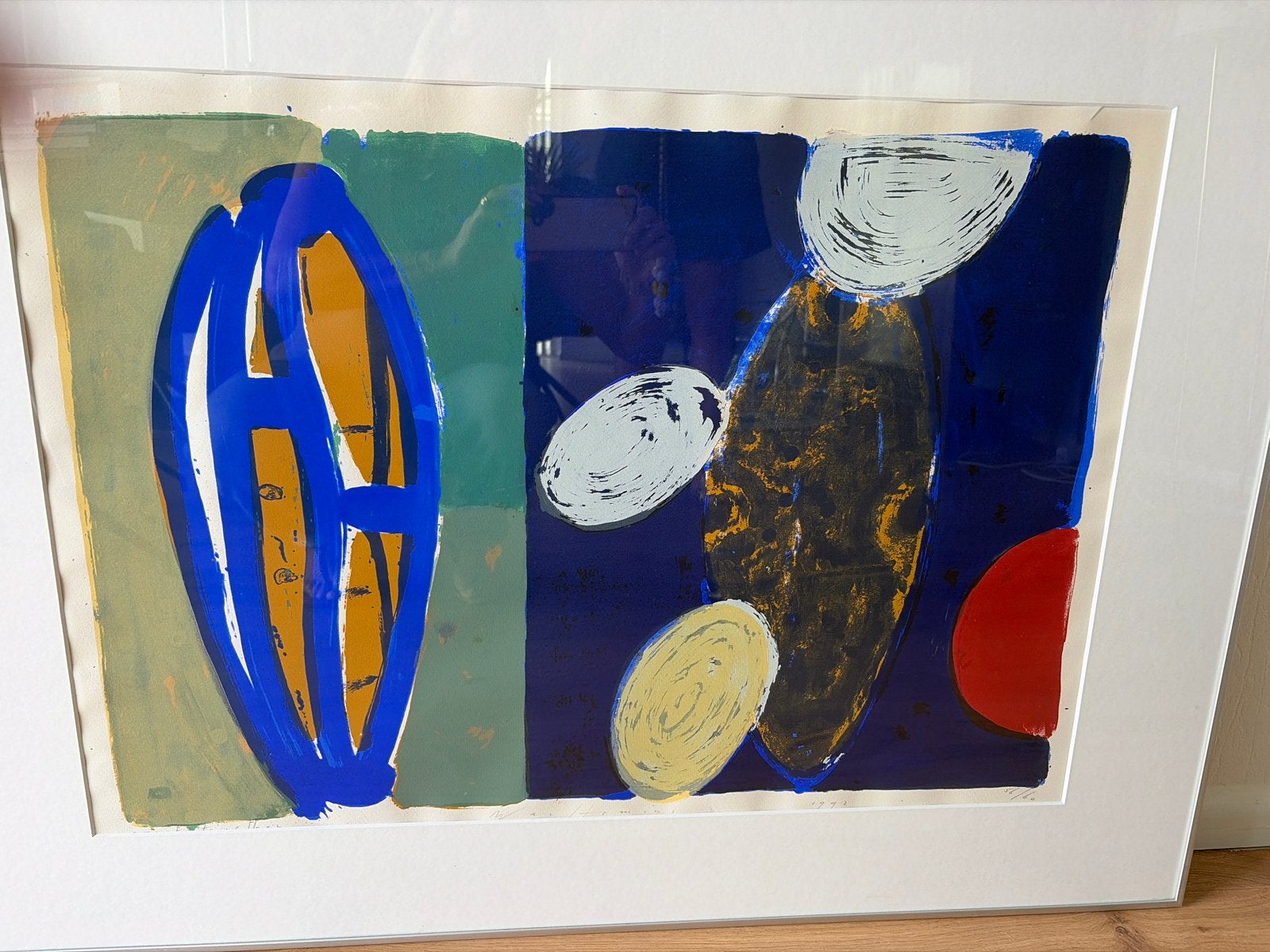 Zeefdruk Warffemius 1992 - Oplage 56/60 - 70 x 100 cm, Gelimiteerde oplage, Ophalen, Zeefdruk
