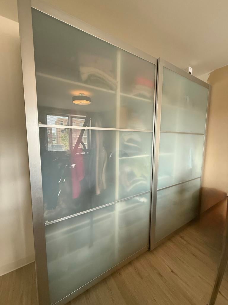 IKEA PAX Schuifdeuren 250 x 236 cm - Gedemonteerd, Ophalen, Gebruikt, 200 cm of meer, Glas
