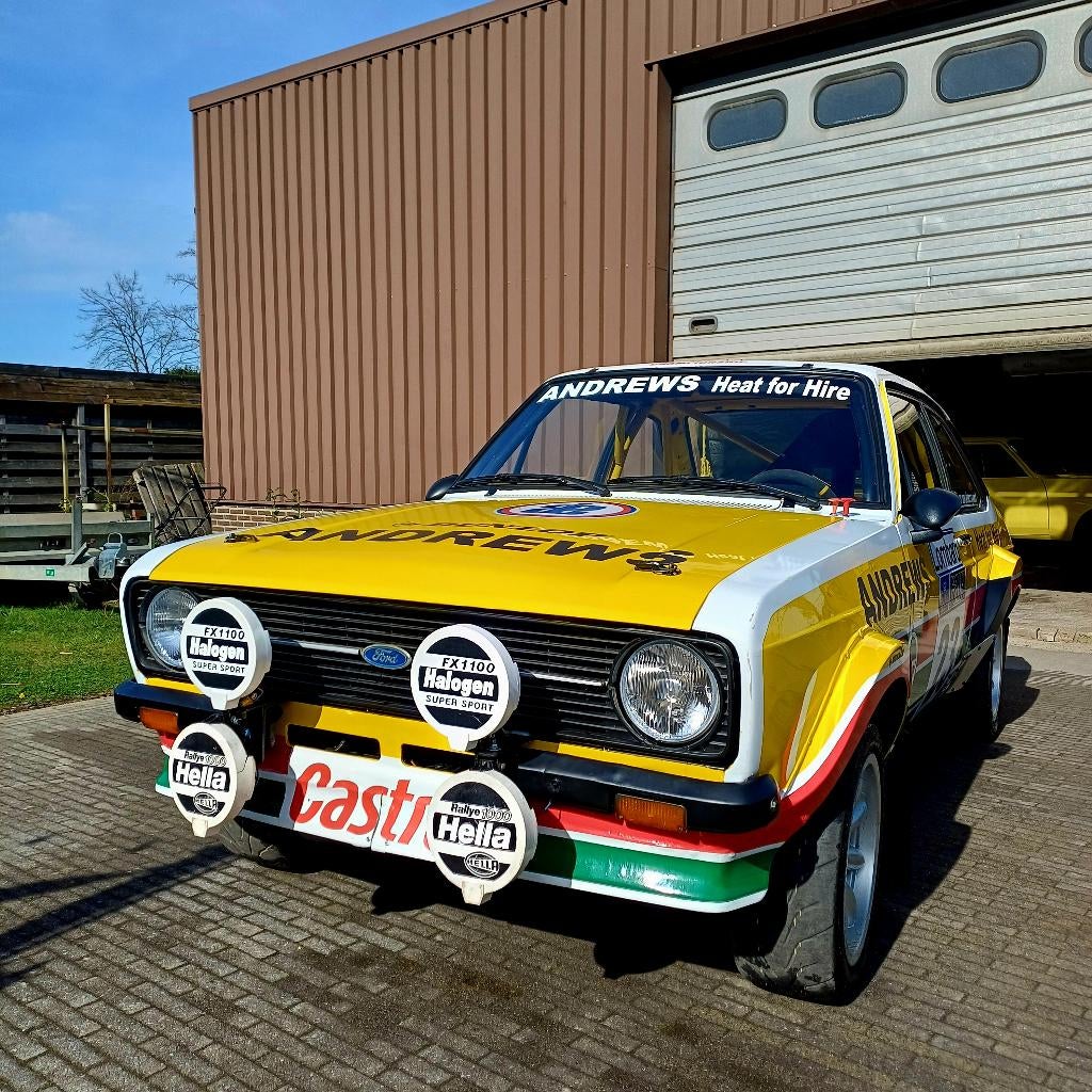 Escort mk2 rallywagen, Bedrijf, Te koop