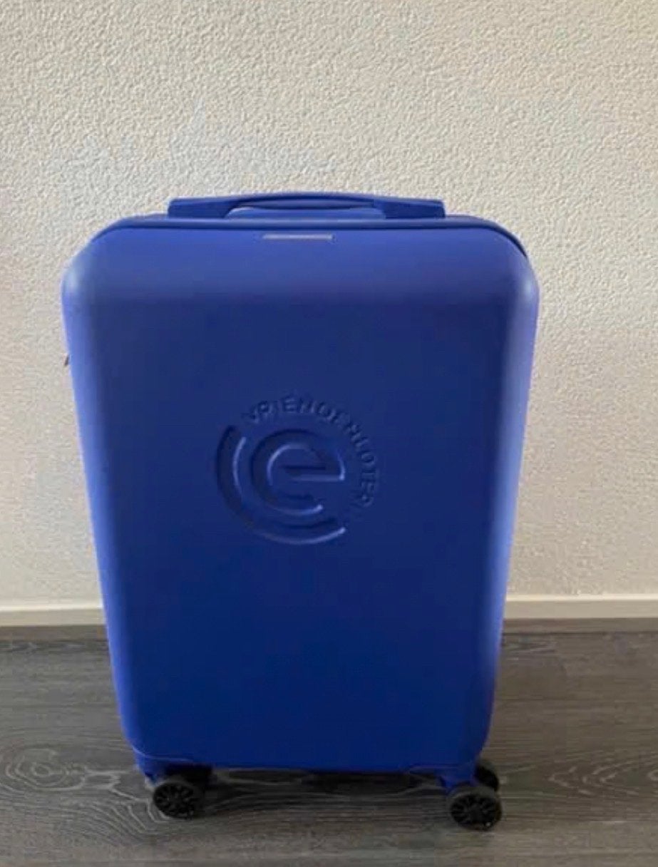 Gloednieuwe Handbagage Koffer Blauw met TSA Slot 55x35x20, Sieraden, Tassen en Uiterlijk, Koffers, Nieuw, Hard kunststof, 50 tot 60 cm