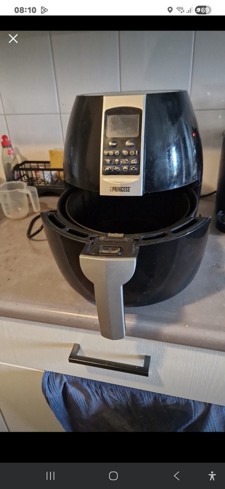 Princess Airfryer - Zo goed als nieuw, Witgoed en Apparatuur, Airfryers, Ophalen of Verzenden, Zo goed als nieuw, Airfryer, Minder dan 750 gram