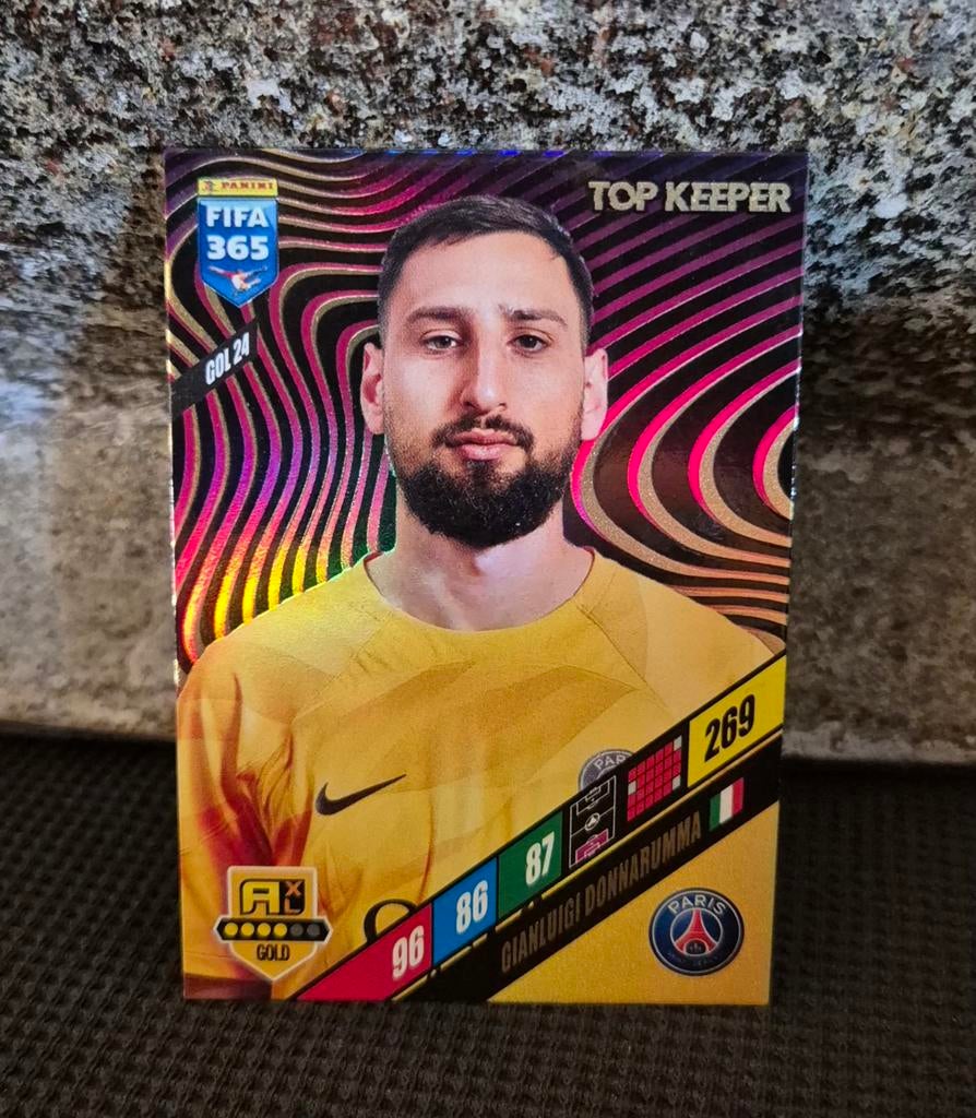 Panini FIFA 365 2024 - Donnarumma Gold Top Keeper GOL 24, Ophalen of Verzenden, Zo goed als nieuw, Plaatje