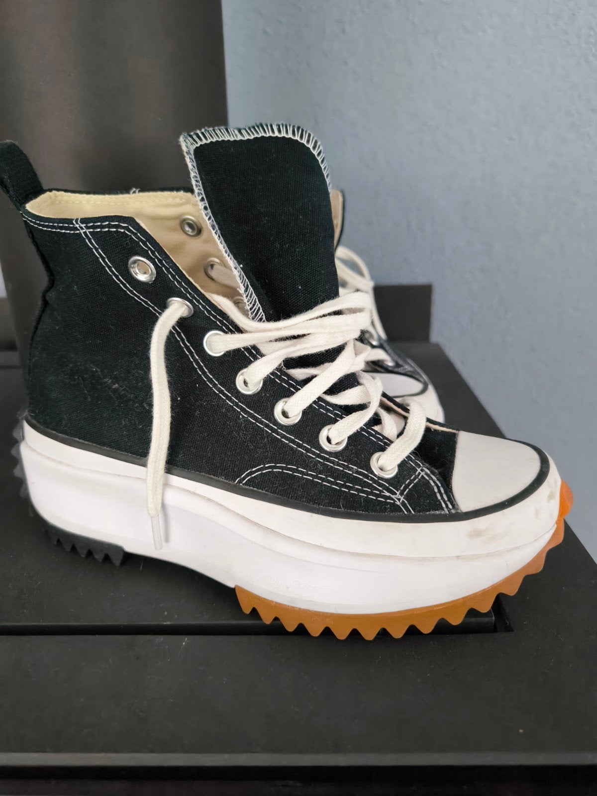 Converse Run Star Hike High Sneakers – Maat 37 – Zwart, Zwart, Converse, Ophalen of Verzenden, Sneakers of Gympen