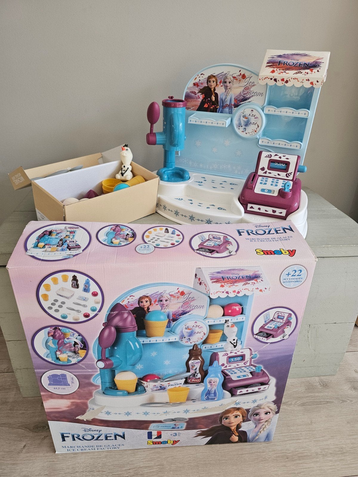 Disney Frozen IJsmachine Speelset met Kassa en Accessoires, Ophalen, Gebruikt, Meisje