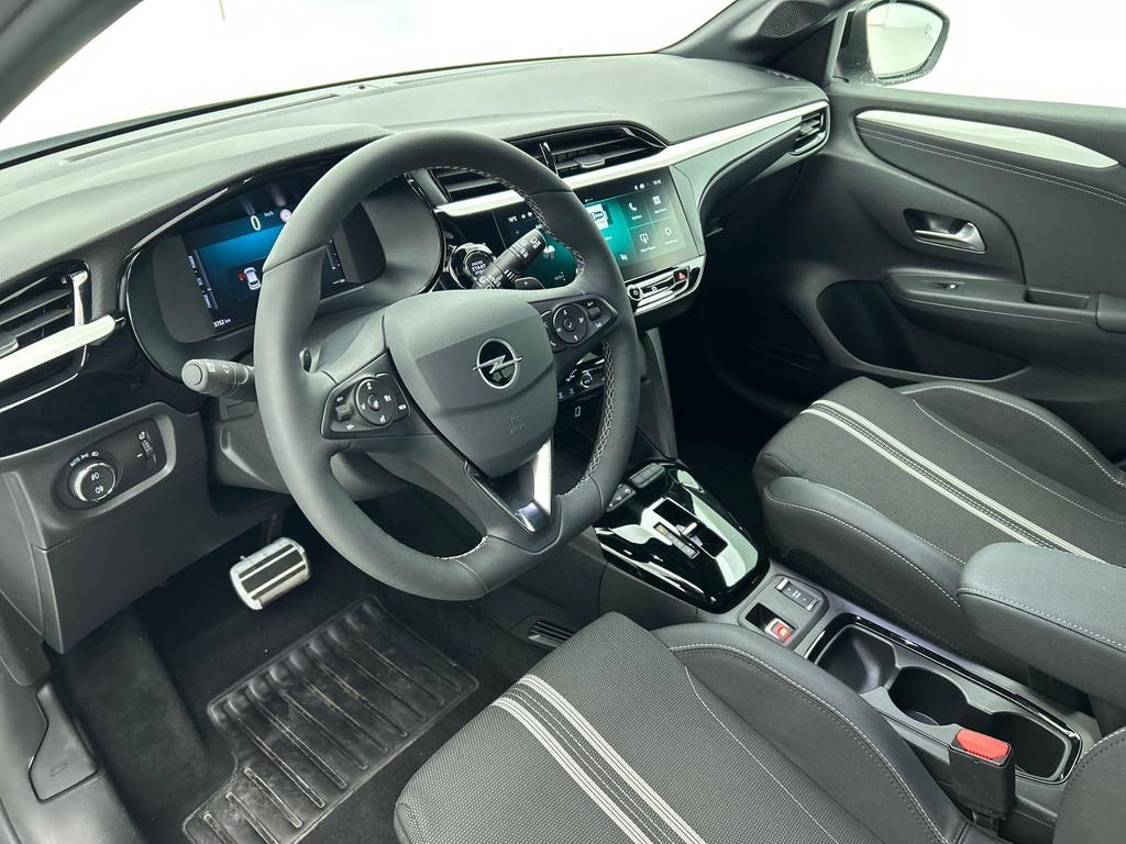 Opel Corsa 1.2 Turbo 136pk Hybrid GS Automaat Navigatie Appl, Auto's, Opel, Stof, Gebruikt, 610 kg, Wit