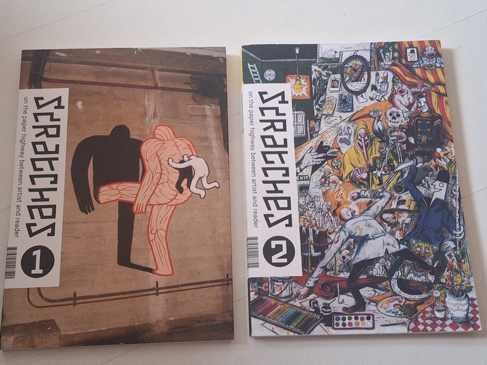 Scratches 1 2 Chris Ware Charles Burns Joost Swarte, Boeken, Strips | Comics, Eén comic, Ophalen of Verzenden, Zo goed als nieuw
