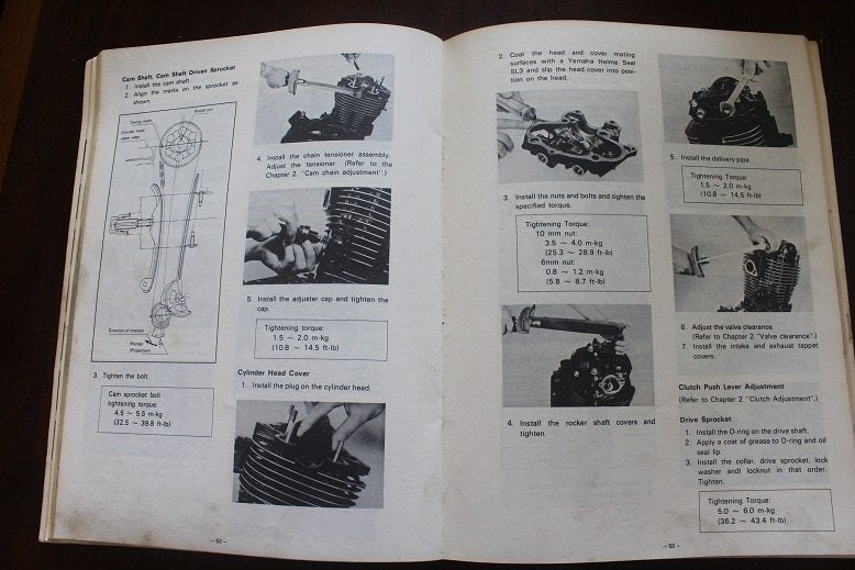 Yamaha TT500C 1976 motorcycle service manual TT500 C cross, Motoren, Ophalen of Verzenden, Yamaha