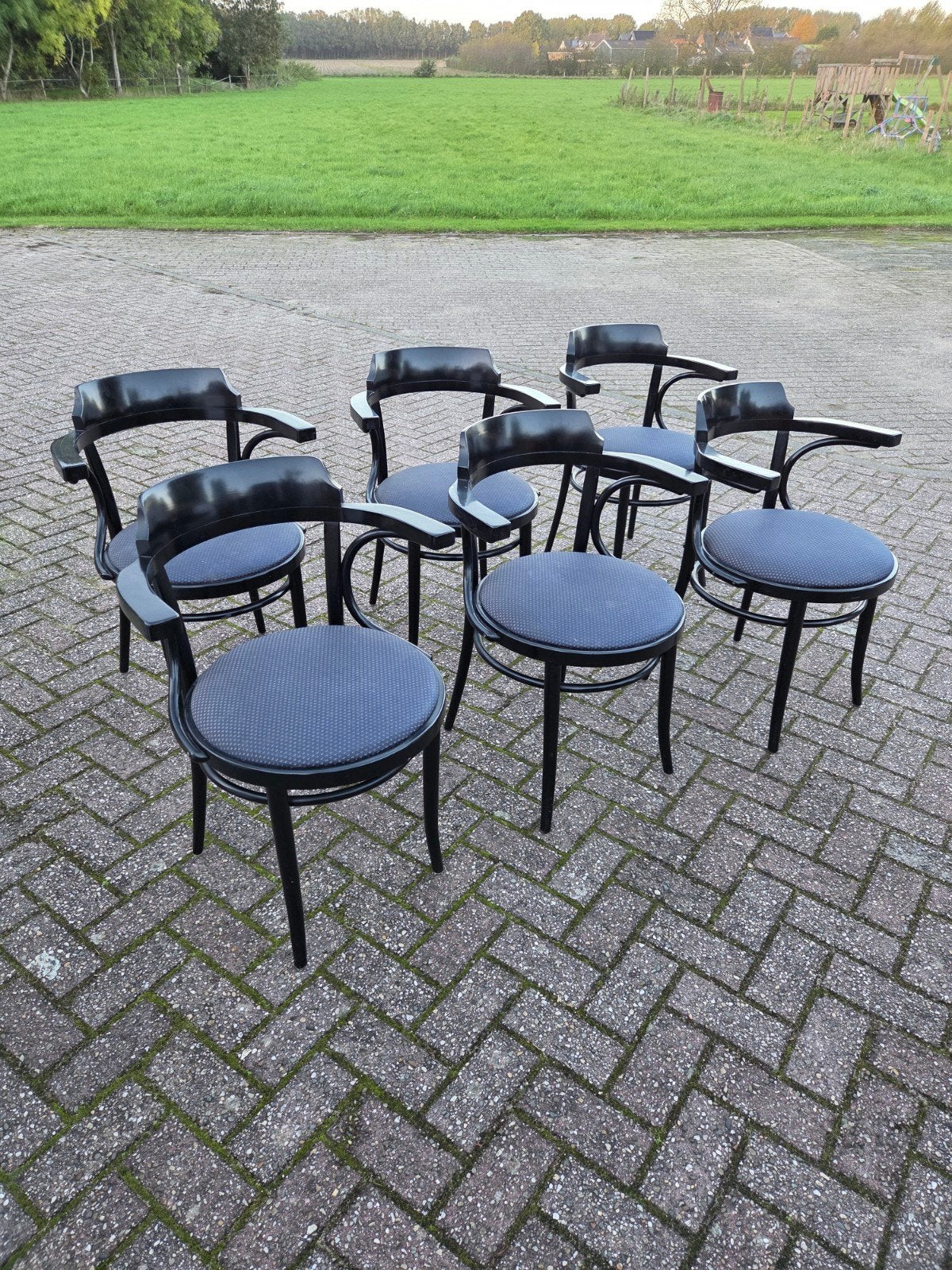 6 stuks thonet stijl stoelen jaren 90, Ophalen of Verzenden