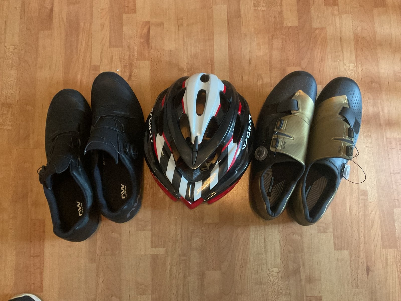 Fietshelm Giro en Shimano schoenen, Ophalen of Verzenden, Gebruikt, Overige maten, Heer of Dame