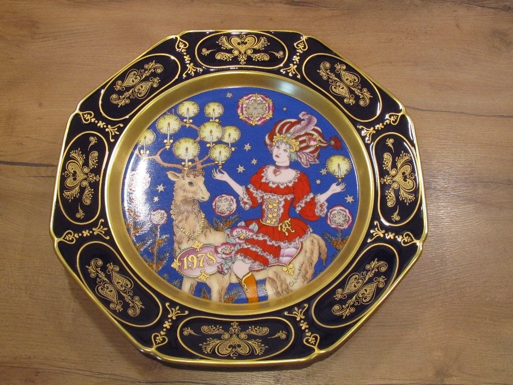 Hutschenreuther Kerst bord 1978 doorsnee 32 cm, Ophalen of Verzenden