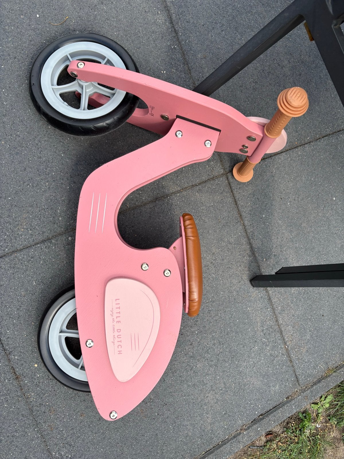 Little Dutch Houten Loopfiets Roze, Ophalen, Zo goed als nieuw, Minder dan 16 inch