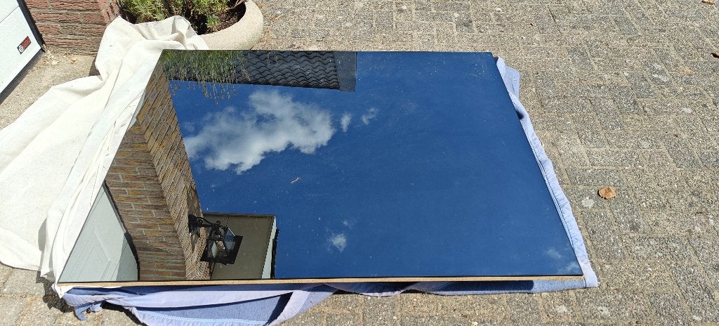 spiegel groot, Huis en Inrichting, Ophalen, Gebruikt, 100 tot 150 cm, 100 tot 125 cm