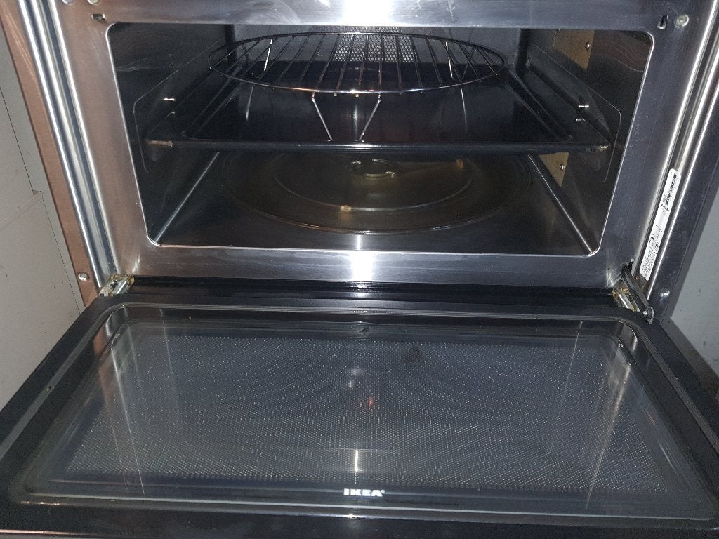 IKEA Whirlpool inbouw combimagnetron+hetelucht werkt perfect, Ophalen, Combimagnetron, Zo goed als nieuw, Inbouw