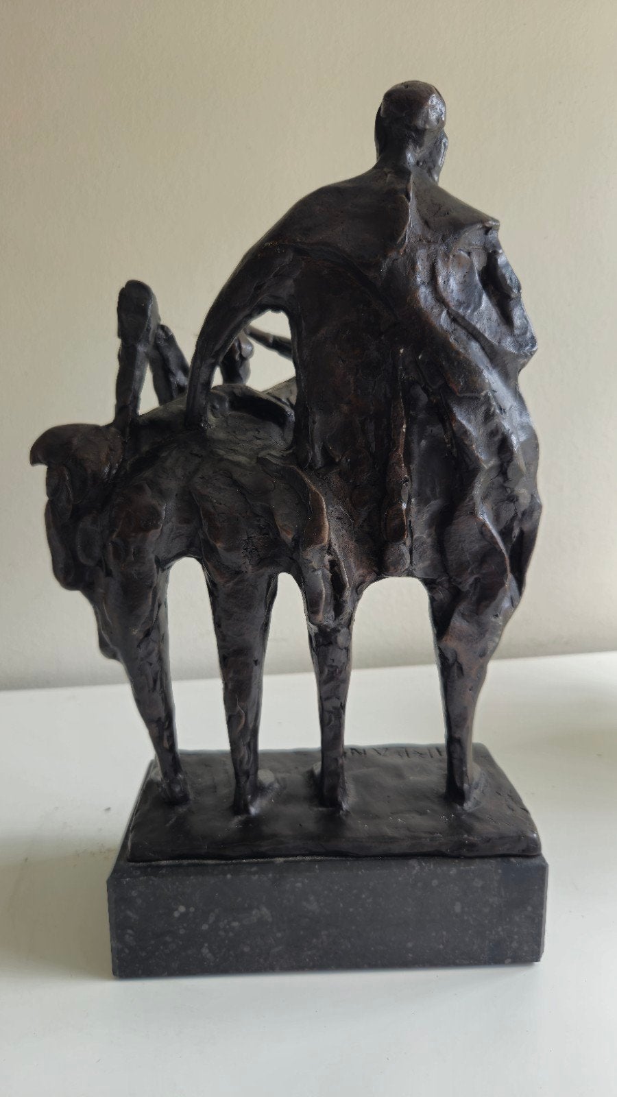 Bronzen sculptuur van Hans Blank - Abstracte figuren, Antiek en Kunst, Groep mensen, Ophalen of Verzenden, Brons, 20 - 50 cm