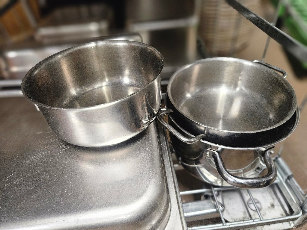 Diverse pannenset, Ophalen, Gebruikt, Rvs, Pannenset