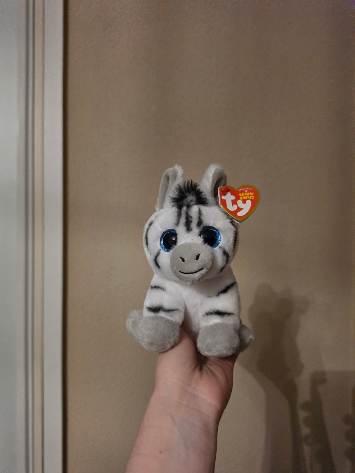 Ty Beanie Baby zebra, Overige karakters, Overige typen, Ophalen of Verzenden, Klein (minder dan 20 cm)
