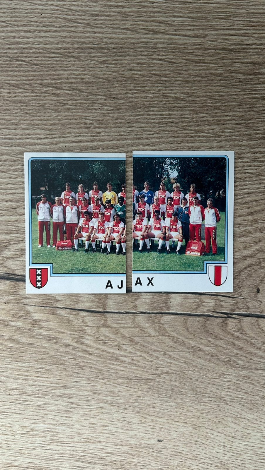 Panini Voetbal 86 plaatjes Team Ajax, Verzenden, Zo goed als nieuw, Sticker