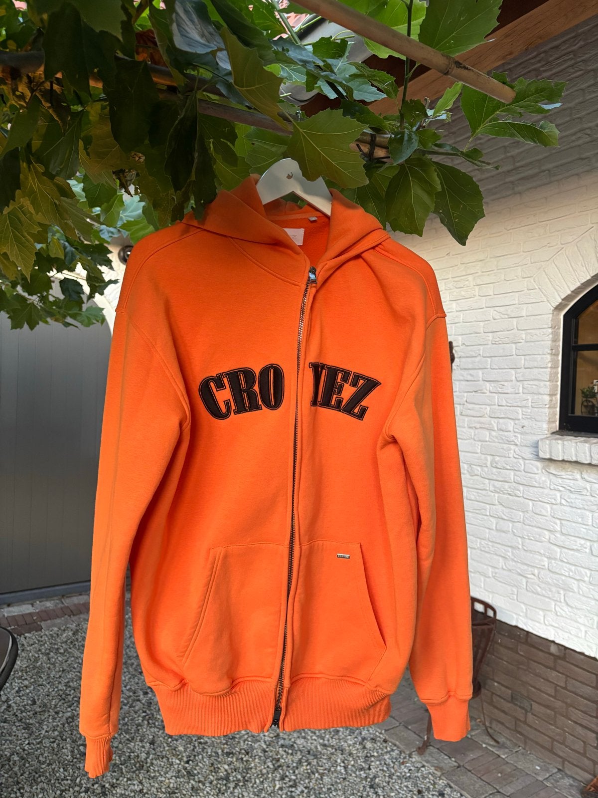 Croyez hoodie oranje met rits, Kleding | Heren, Overige Herenkleding, Verzenden, Nieuw