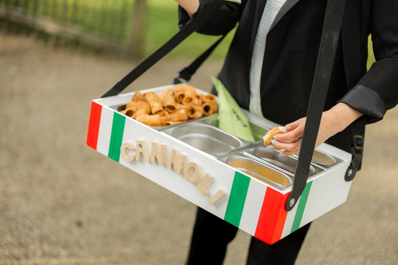 Cannoli serveertray usherette met GN gastronorm bakken, Overige typen, Nieuw, Ophalen of Verzenden, Wit