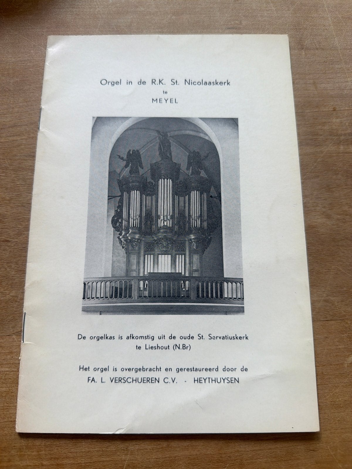 Historisch Orgel R.K. St. Nicolaaskerk Meyel, Muziek en Instrumenten, Orgels, Ophalen of Verzenden, Gebruikt, Orgel