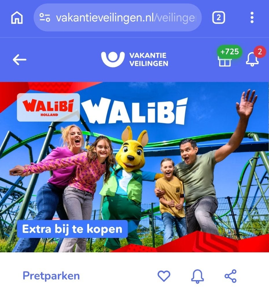 Eticket Walibi voor maandag 19 oktober, Eén persoon, Ticket of Toegangskaart