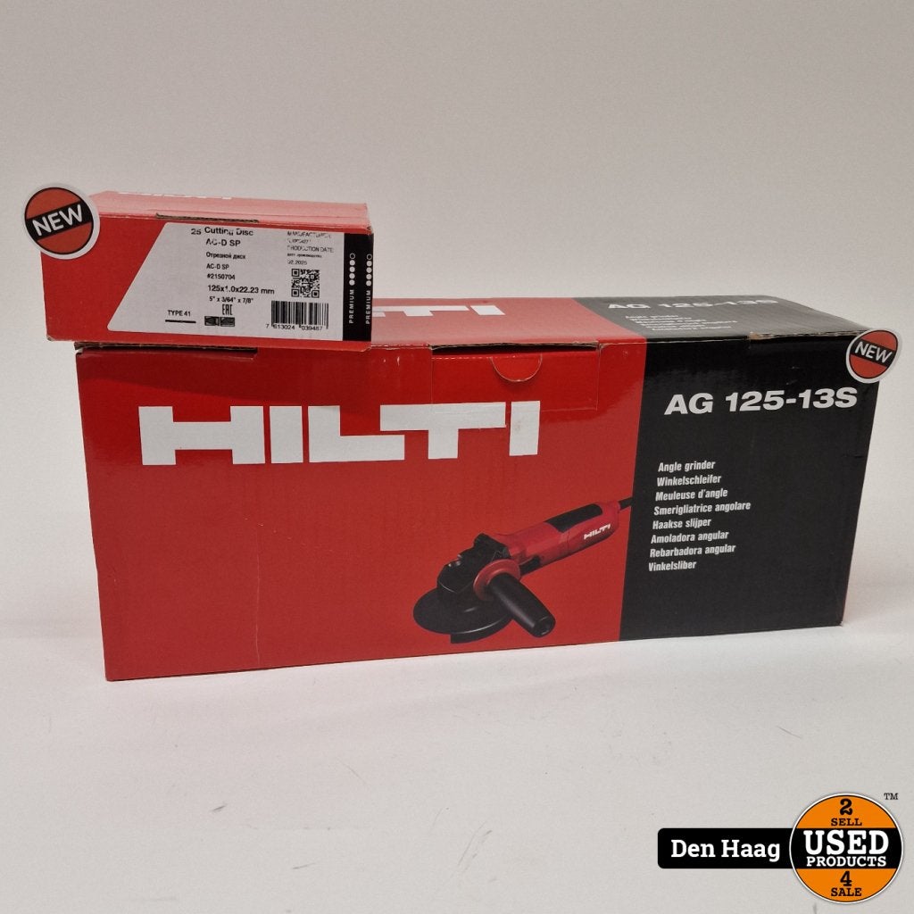 Hilti AG 125-13S haakse slijper Body | Nieuw, Hilti, Gebruikt, Support@hilti.com, Hilti Corporation, Feldkircher Strasse 100, 
9494 Schaan
Liechtenstein