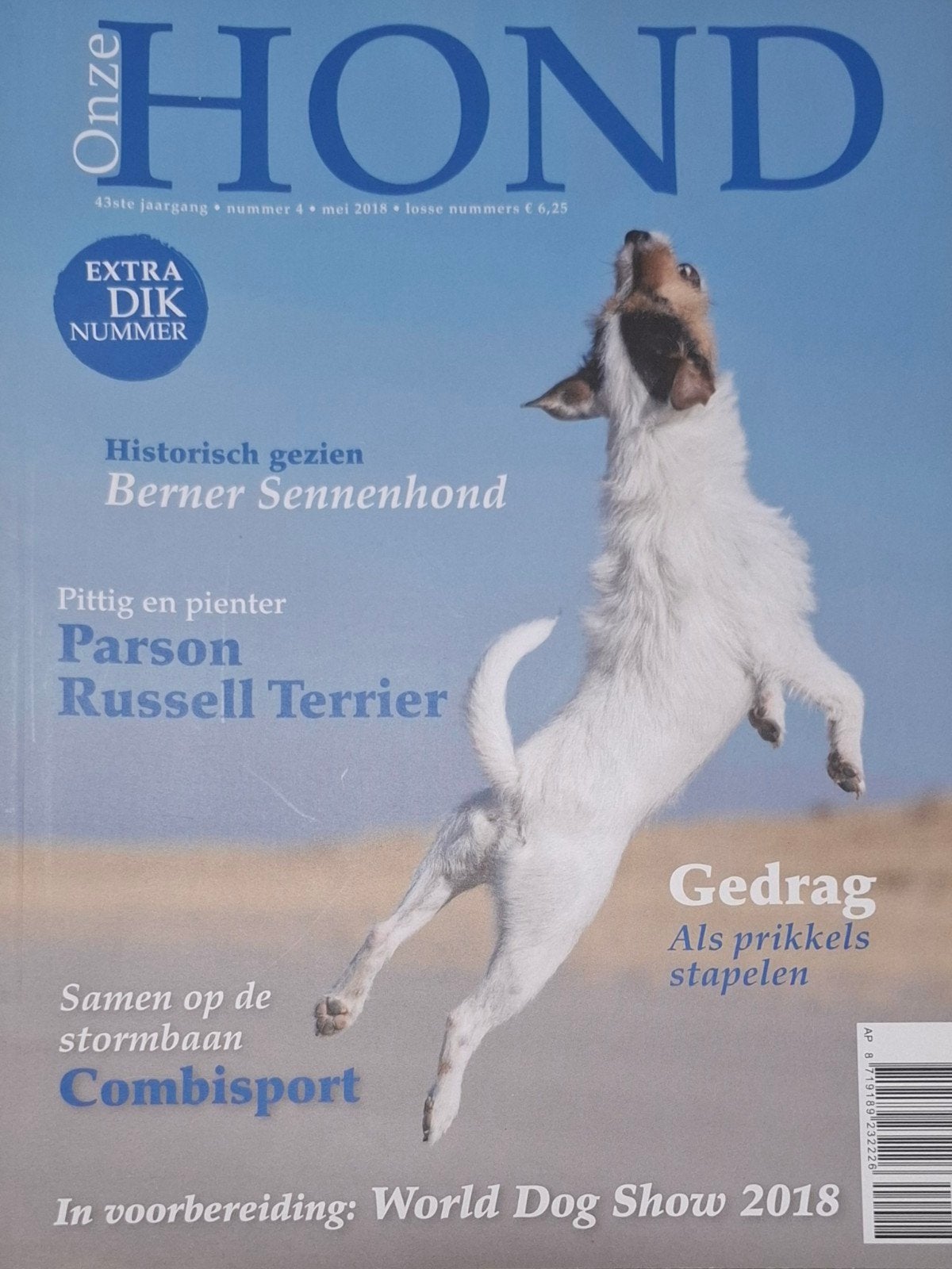 Onze Hond 2018 nr 4 Nieuw Pason Russell Terrier, Ophalen of Verzenden, Nieuw, Honden