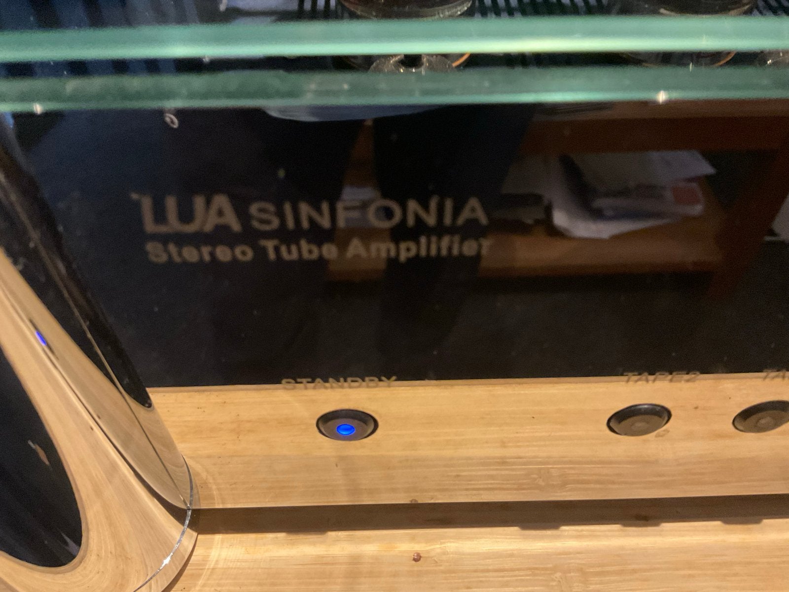LUA Sinfonia Stereo Buizenversterker (Mullard + LUA-SVC), Zo goed als nieuw, 60 tot 120 watt, Stereo, Ophalen