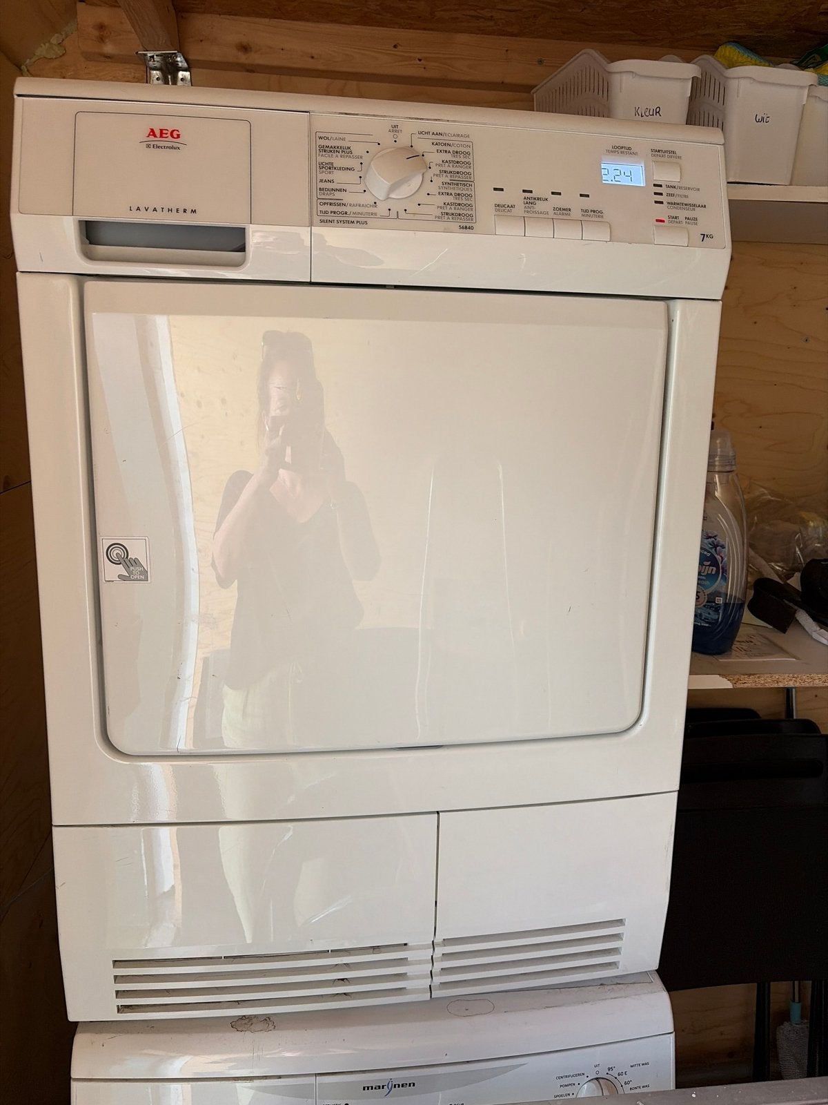 AEG Lavatherm 7kg Condensdroger, 6 tot 8 kg, Gebruikt, Ophalen of Verzenden, Voorlader