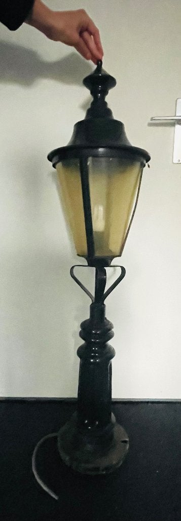 Gietijzeren Tuinlamp, Tuin en Terras, Buitenverlichting, Overige materialen, Gebruikt, Staande lamp, Ophalen of Verzenden