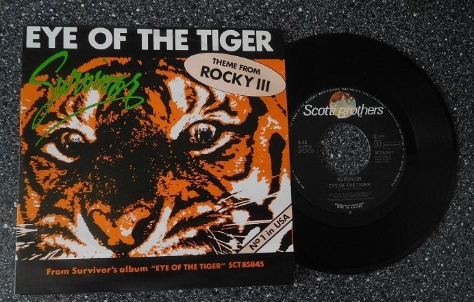 Survivor - eye of the tiger (vanaf € 2,00), Cd's en Dvd's, Ophalen of Verzenden, Zo goed als nieuw, 7 inch, Pop