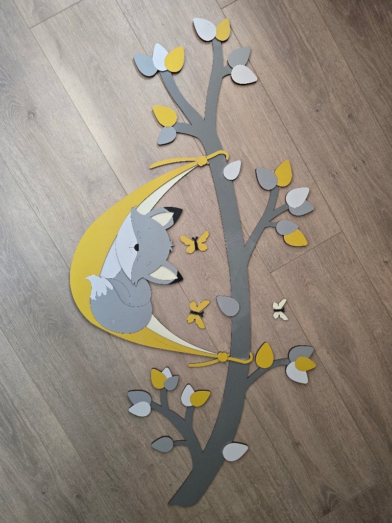 Muurdecoratie vosjes, Ophalen, Gebruikt, Overige merken, Wanddecoratie