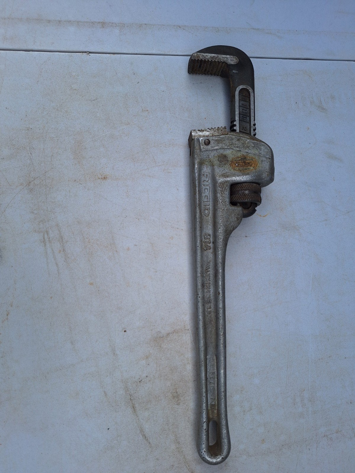 RIDGID 814 Aluminium pijptang - Gebruikt, Ophalen of Verzenden, Gebruikt, Sleutel/ratel, Ridgid