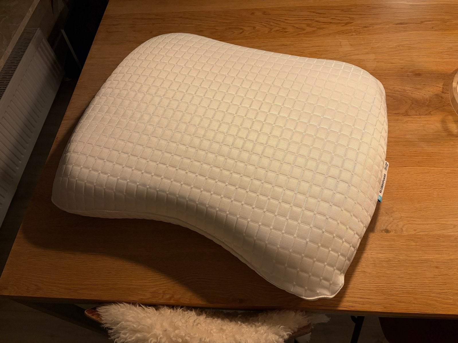 IKEA KLUBBSPORRE ergonomisch kussen, Ophalen, Eenpersoons, Wit, Overige materialen