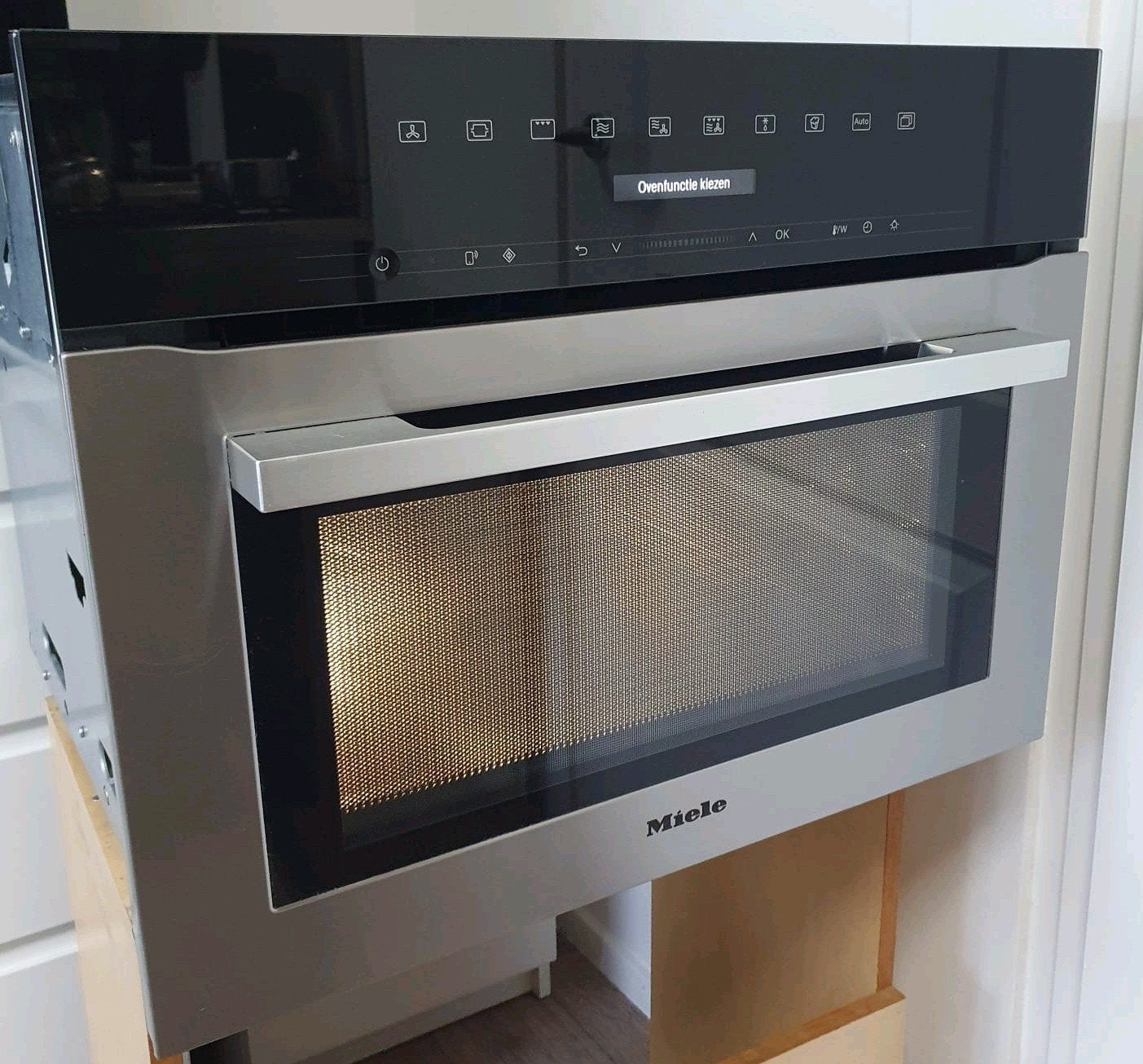 Luxe Miele 7140 combi magnetron/ oven met Wifi connect, Ophalen, 45 tot 50 cm, Inbouw, Miele