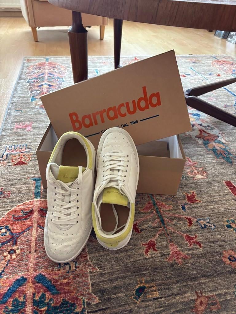 Barracuda herensneakers maat 40 wit/groen, Barracuda, Wit, Ophalen of Verzenden, Sneakers of Gympen