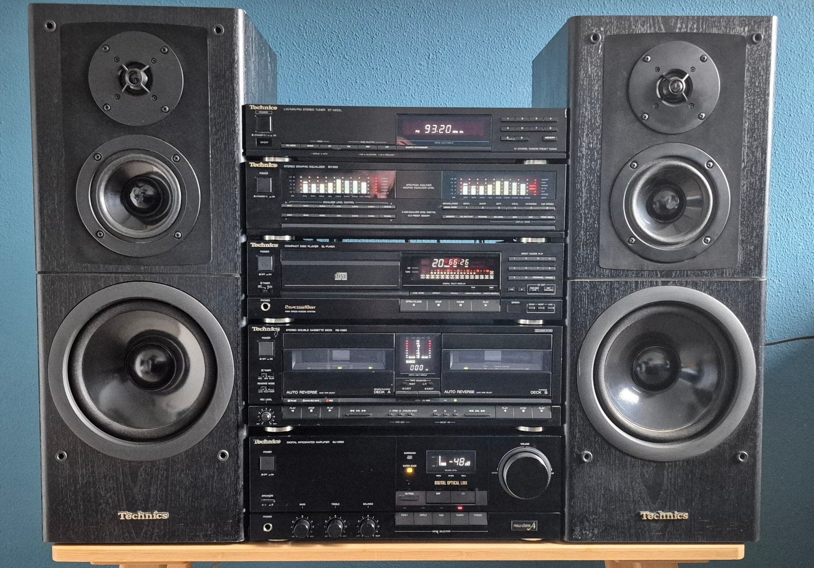 Technics Stereo set 36cm compleet, Overige merken, Zo goed als nieuw, Cassettedeck, Losse componenten