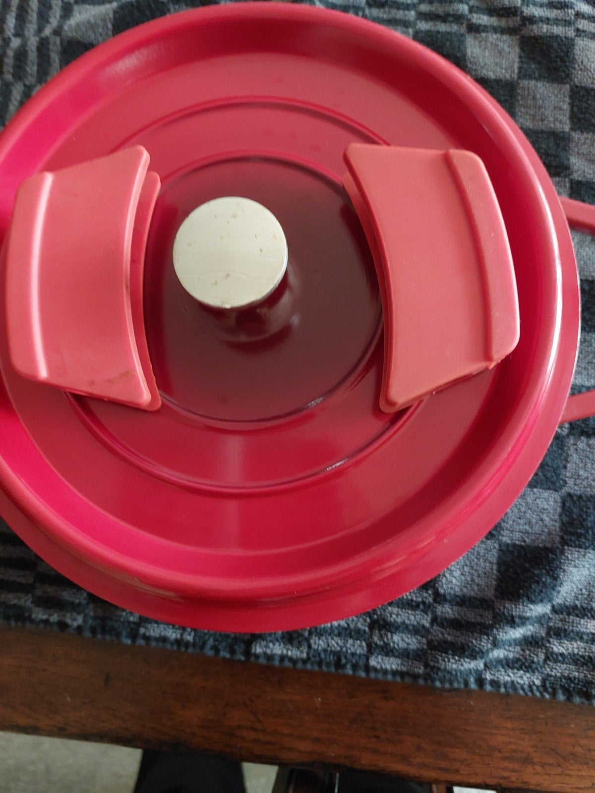 Carl Schmidt Sohn Braadpan - Rood, Overige materialen, Gebruikt, Braadpan, Met deksel