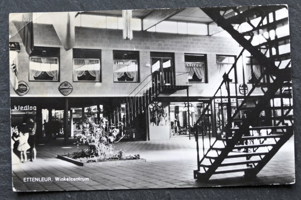Etten-leur, Winkelcentrum, 1974, Lunchroom, Verzenden, 1960 tot 1980, Gelopen, Noord-Brabant