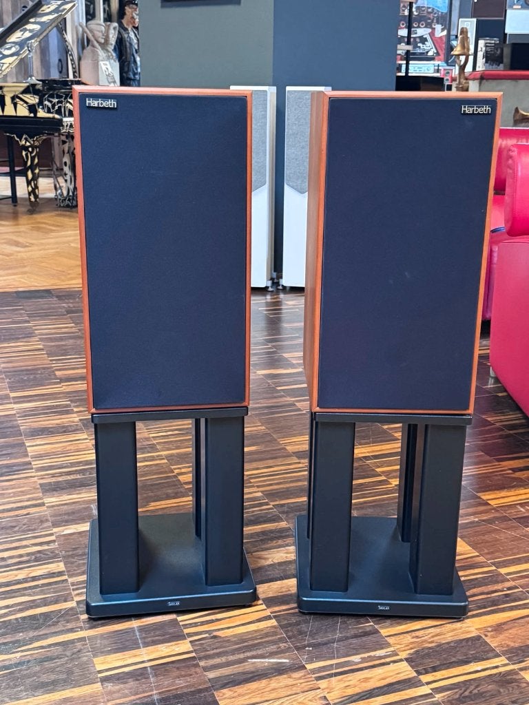 Harbeth HL Compact 7es-3 + Skylan stands, Audio, Tv en Foto, Gebruikt, Minder dan 60 watt, Front, Rear of Stereo speakers, Ophalen